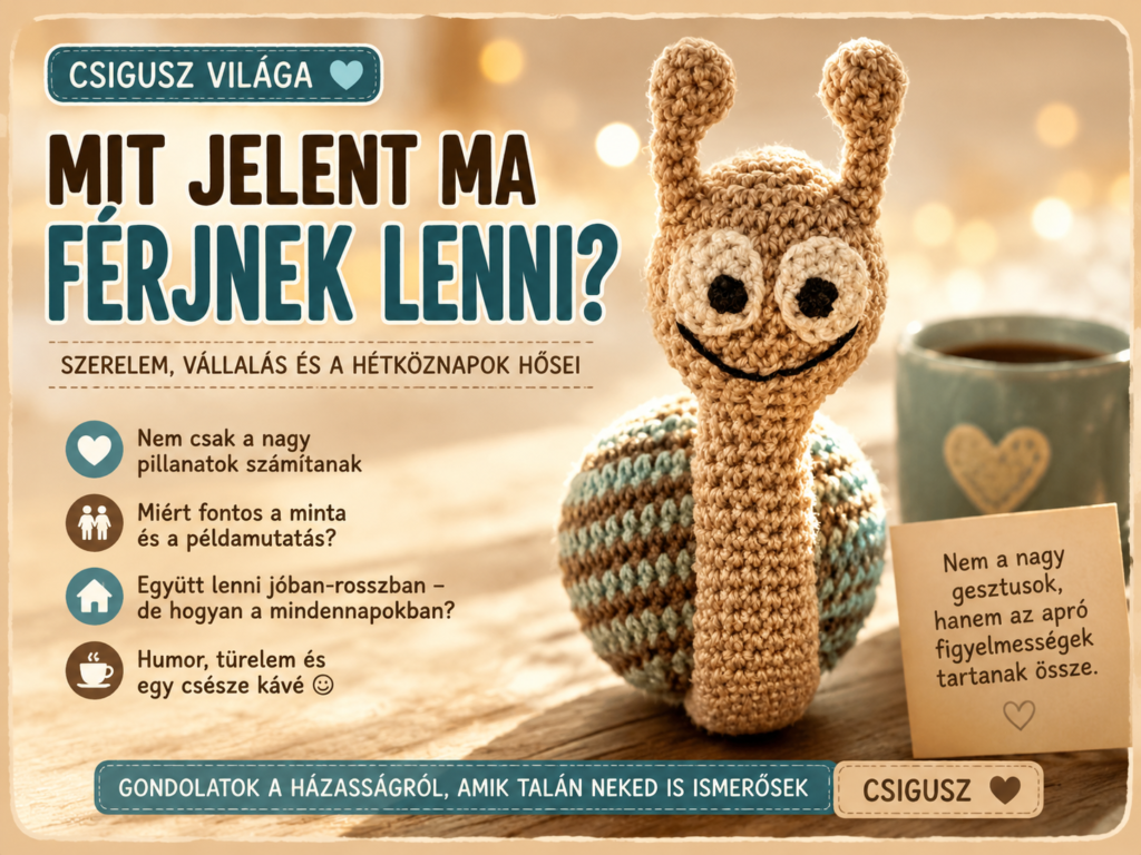 Mit jelent ma, ha te férj lettél?